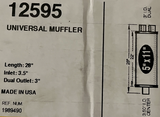 MagnaFlow 12595 - 3.5" Center / 3" Dual Universal Muffler