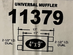 MagnaFlow 11379 - Dual 2.5" Universal Muffler