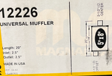 MagnaFlow 12226 - 2.5" Center/Offset Universal Muffler