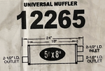 MagnaFlow 12265 - 2.5" Offset/Dual Universal Muffler