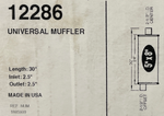 MagnaFlow 12286 - 2.5" Center/Offset Universal Muffler