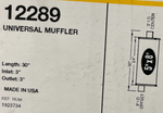 MagnaFlow 12289 - 3" Center/Offset Universal Muffler