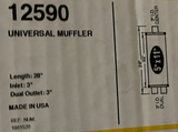 MagnaFlow 12590 - 3" Center/Dual Universal Muffler